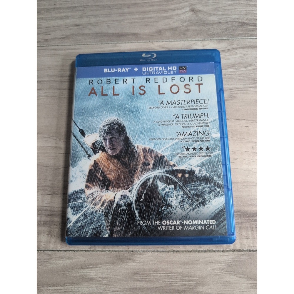 All Is Lost (Blu-ray, 2013) Robert Redford RARE
